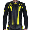 SCORPIO NEGRU LUMINA REFLECTORIZANT MOTOCICLETĂ CURSE JACHETA DE PIELE