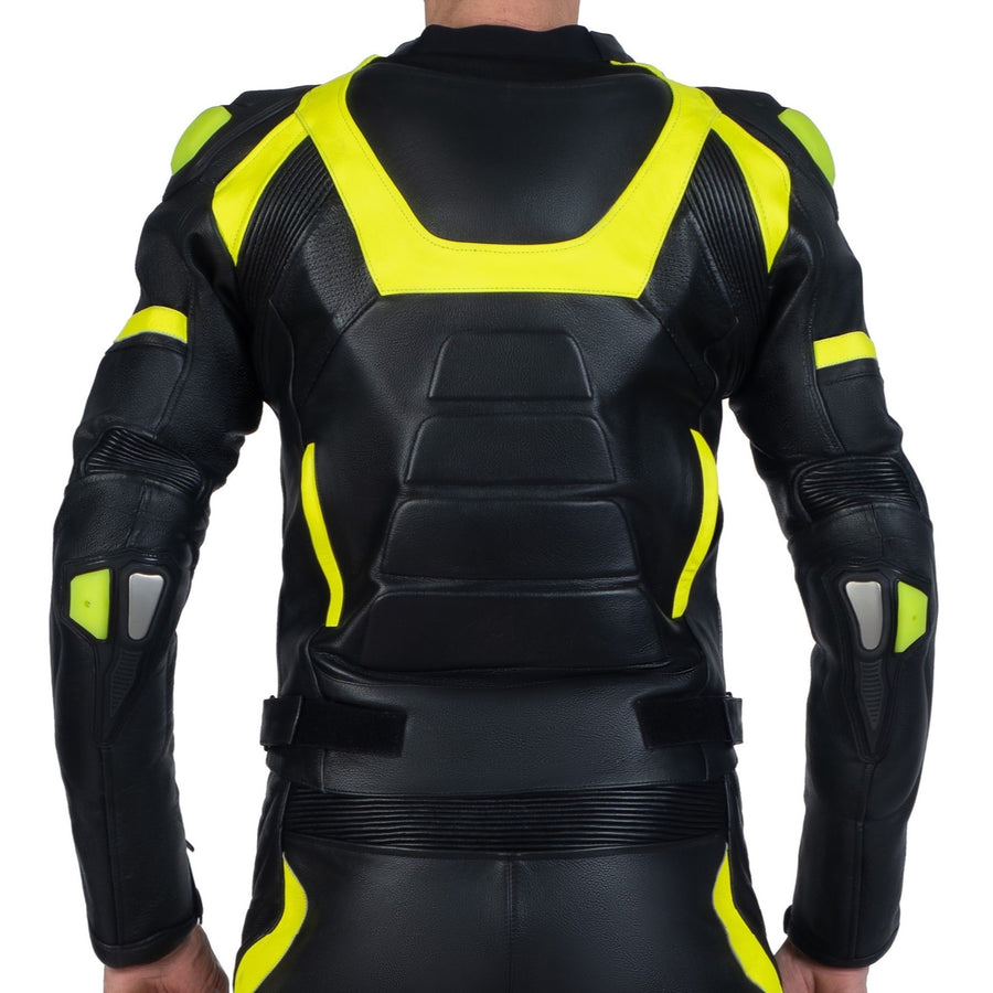 SCORPIO NEGRU LUMINA REFLECTORIZANT MOTOCICLETĂ CURSE JACHETA DE PIELE