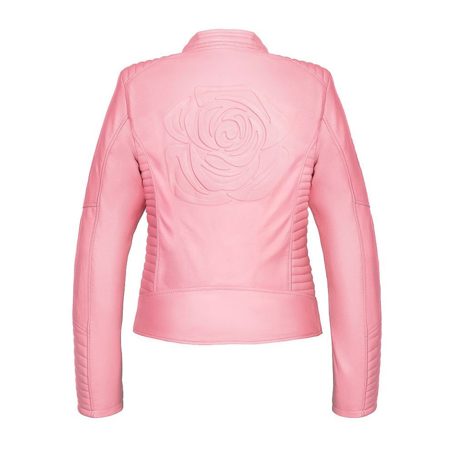 GEACĂ DE PIELE MOTO TIP ARMURĂ ROSETTA PENTRU FEMEI