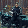 GEACĂ MOTO DE PIELE ALBASTRU IONUŢ, DE CURSE