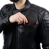 DRACULA NEGRU MOTOCICLETĂ JACHETĂ DIN PIELE