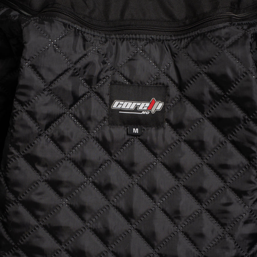 GEACĂ DE PIELE NEAGRĂ SUZUKI PLATINUM, DE CURSE