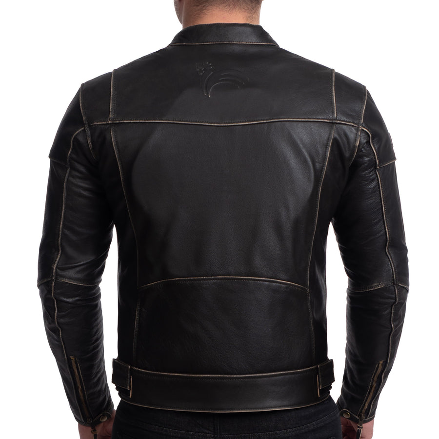 GEACĂ DE PIELE MOTO RETRO, VIVE LA FRANCE