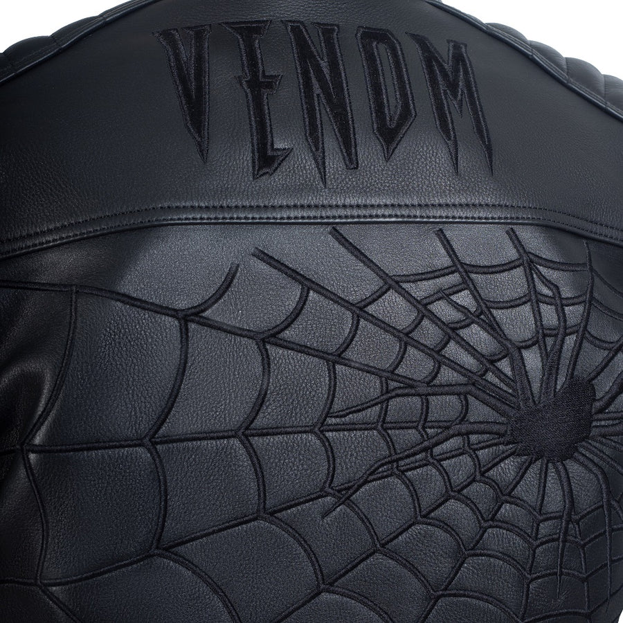 JACHETĂ DIN PIELE NEAGRĂ DE MOTOCICLETĂ VENOM