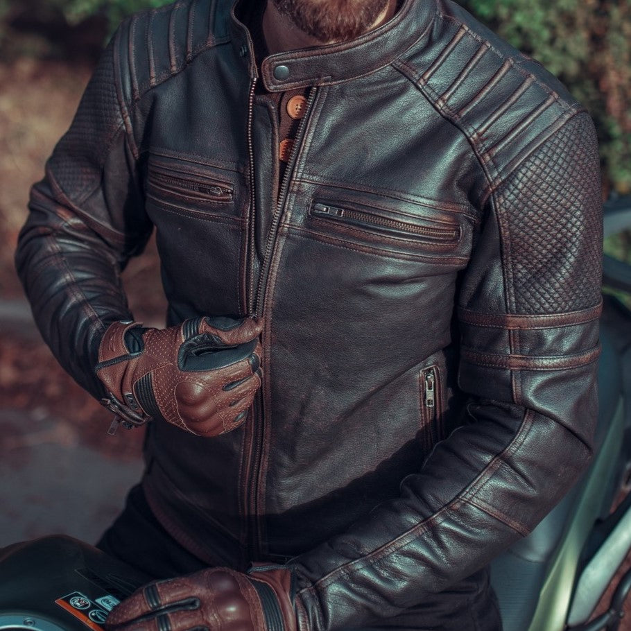 JACHETĂ DIN PIELE PENTRU MOTOCICLETĂ COLORADO CLASSIC 