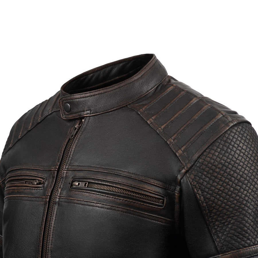 JACHETĂ DIN PIELE PENTRU MOTOCICLETĂ COLORADO CLASSIC 