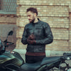 DRACULA NEGRU MOTOCICLETĂ JACHETĂ DIN PIELE