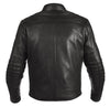 VANGUARD LUXE GEACĂ MOTO DE PIELE MARO CAFENIU, protecții certificate CE pentru coate și umeri, zona rinichilor vătuită, piele naturală de vită de 1,3 mm grosime, moale dar rezistentă, cu cusături ranforsate