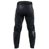 PANTALONI MOTO DE PIELE DE CURSE NEGRI CORELLI, armură genunchi certificată CE, slidere genunchi detașabile, curele ajustabile cu arici pentru talie