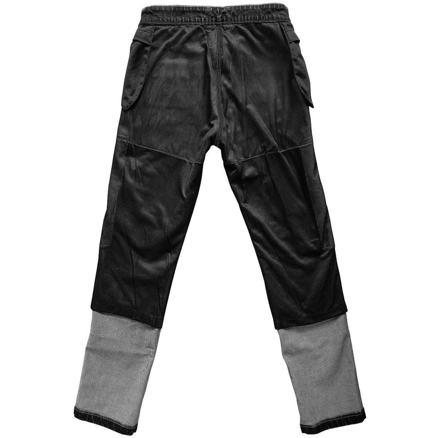 BLUGI MOTO NEGRI CLASICI PROTECTORI CITY RIDER PENTRU BĂRBAȚI, protecție completă: protecții CE detașabile la șolduri și genunchi cinci buzunare, găici pentru curea, fermoar YKK
