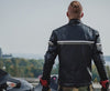 GEACĂ DE PIELE MOTOCICLISM VLAD CU DUNGĂ GRI, protecții detașabile certificate CE la spate, coate și umeri curele ajustabile în talie, gât ajustabil, piele naturala de vacă de calitate superioară, de 1,3 mm, croită pentru talie clasică