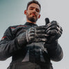 MĂNUȘI MOTOCICLISM RAVEN CARBON RACER , Piele bovină atent selectată, clasa „A”